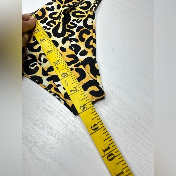 NWOT Bond-Eye Golden Leopard Print Sleek Bikini Bottom Sz XS - Picture 12 of 12